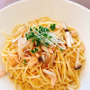 鮭とブナピーちゃんのパスタ レシピ 作り方 By はい 山田です 楽天レシピ 鮭とブナピーちゃんのパスタ レシピ 作り方 By はい 山田です 楽天レシピ